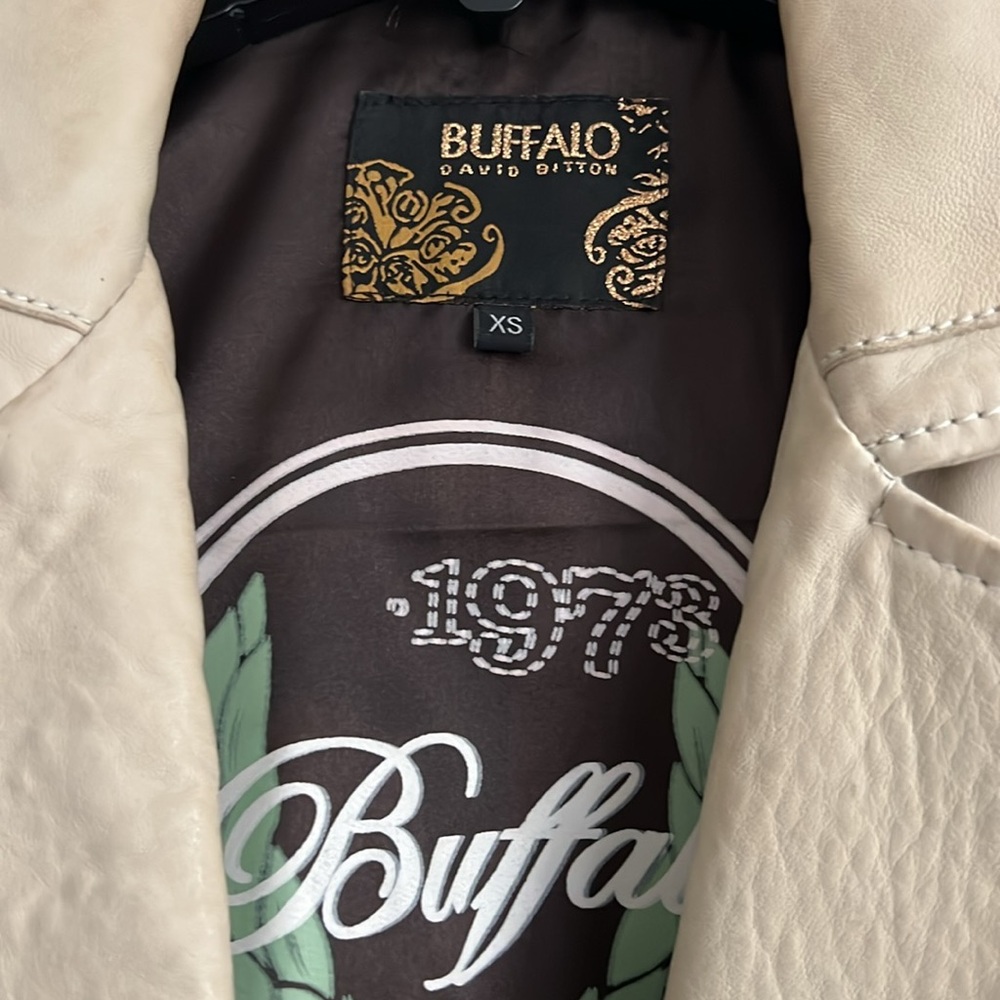 Buffalo Creme Leather Jacket - image 2